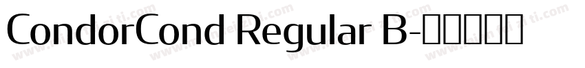 CondorCond Regular B字体转换